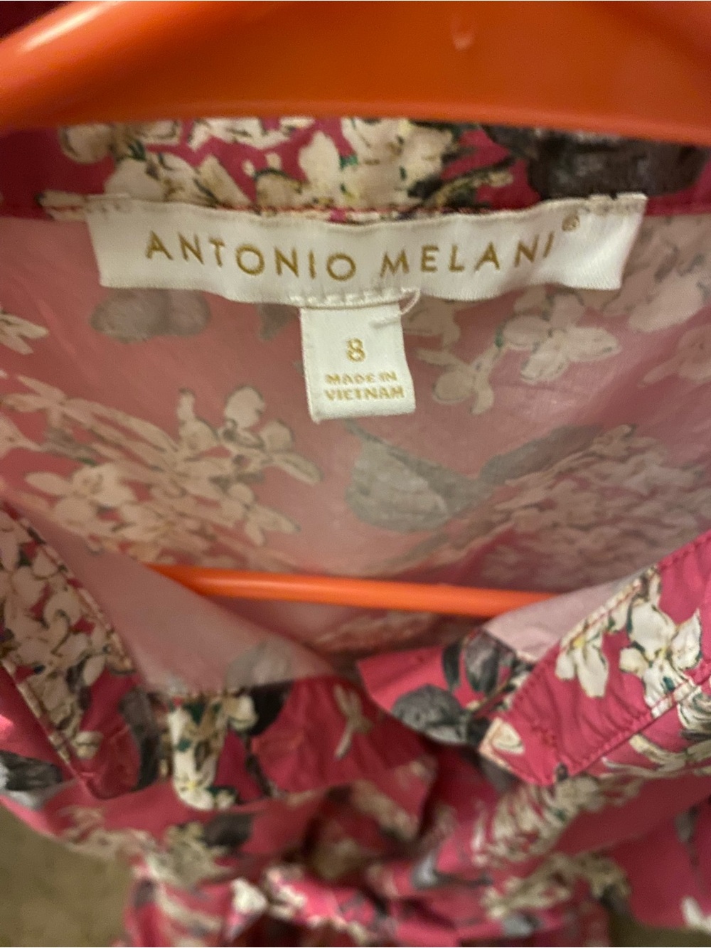ANTONIO MELANI Pink Floral Print Shirt